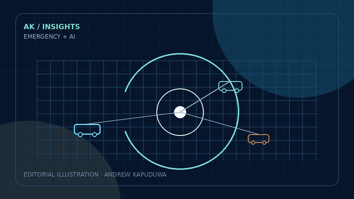 Can an Autonomous AI Agent Improve Computer-Aided Dispatch? editorial illustration